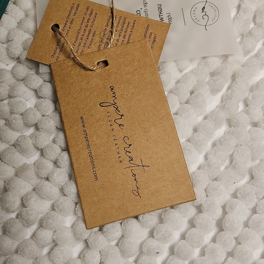 Ampere Creations Vegan Leather Wristlet with dust bag